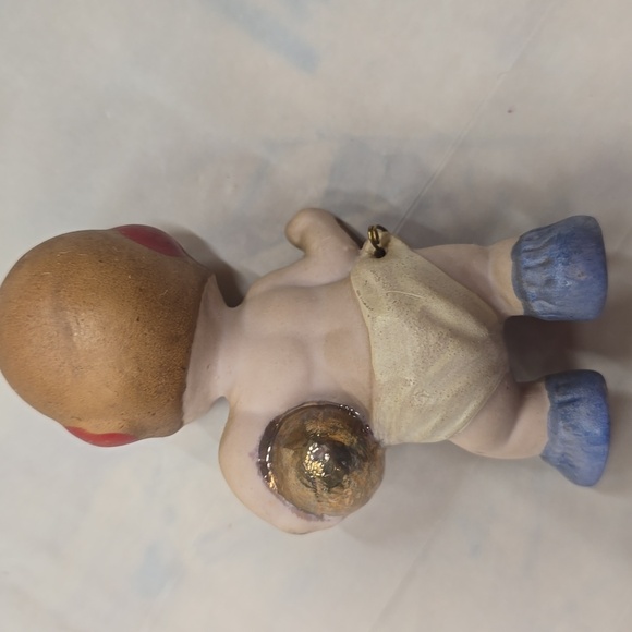 Vintage Porcelain Diaper Baby Figurines Set Golf Rifle Football Boxing Japan SET - Picture 11 of 12